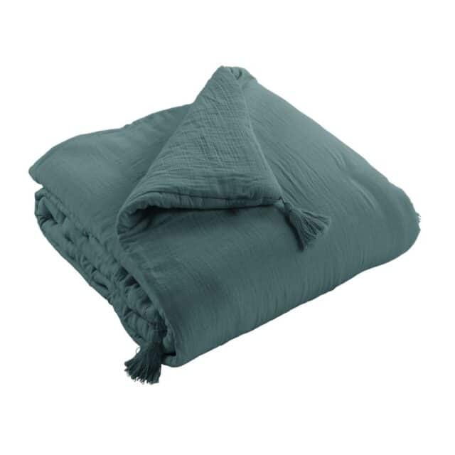 Bout de lit Gaze de coton Canard 90 x 200 cm