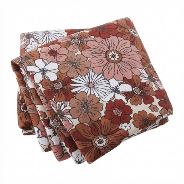 Bout de lit Gaze de Coton Florence Multicolore 90 x 200 cm