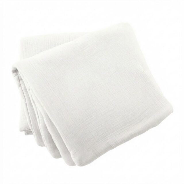 Bout de lit Gaze de Coton Iris Chantilly 90 x 220 cm