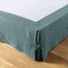 Cache sommier Gaze de coton Canard 160 x 200 cm