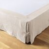 Cache sommier Gaze de coton Naturel 160 x 200 cm