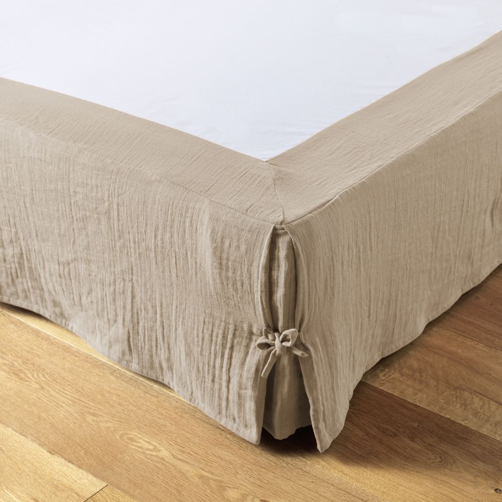 Cache sommier Gaze de Coton Terra Ficelle 180 x 200 cm