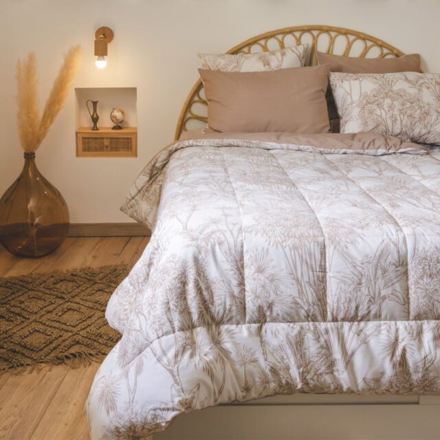 Couette imprimée +1 taie Coton Siena Multicolore 140 x 200 cm