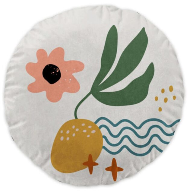 Coussin Coton Absart avec broderies 40 x 40 cm