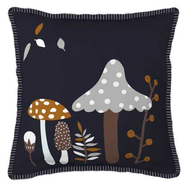 Coussin Coton Amanite point de cheval 40 x 40 cm