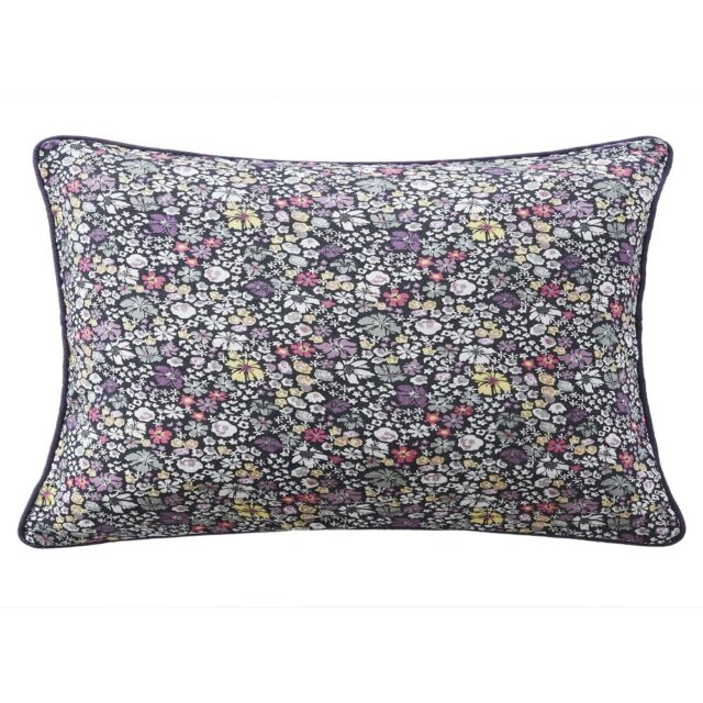Coussin avec passepoil Gaze de Coton Melia Violet 40 x 60 cm