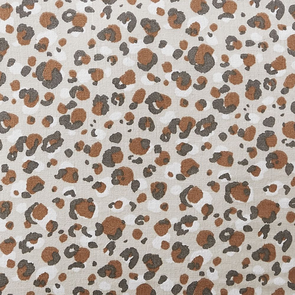 Coussin avec passepoil Gaze de Coton Léa Marron 45 x 45 cm — vue 2