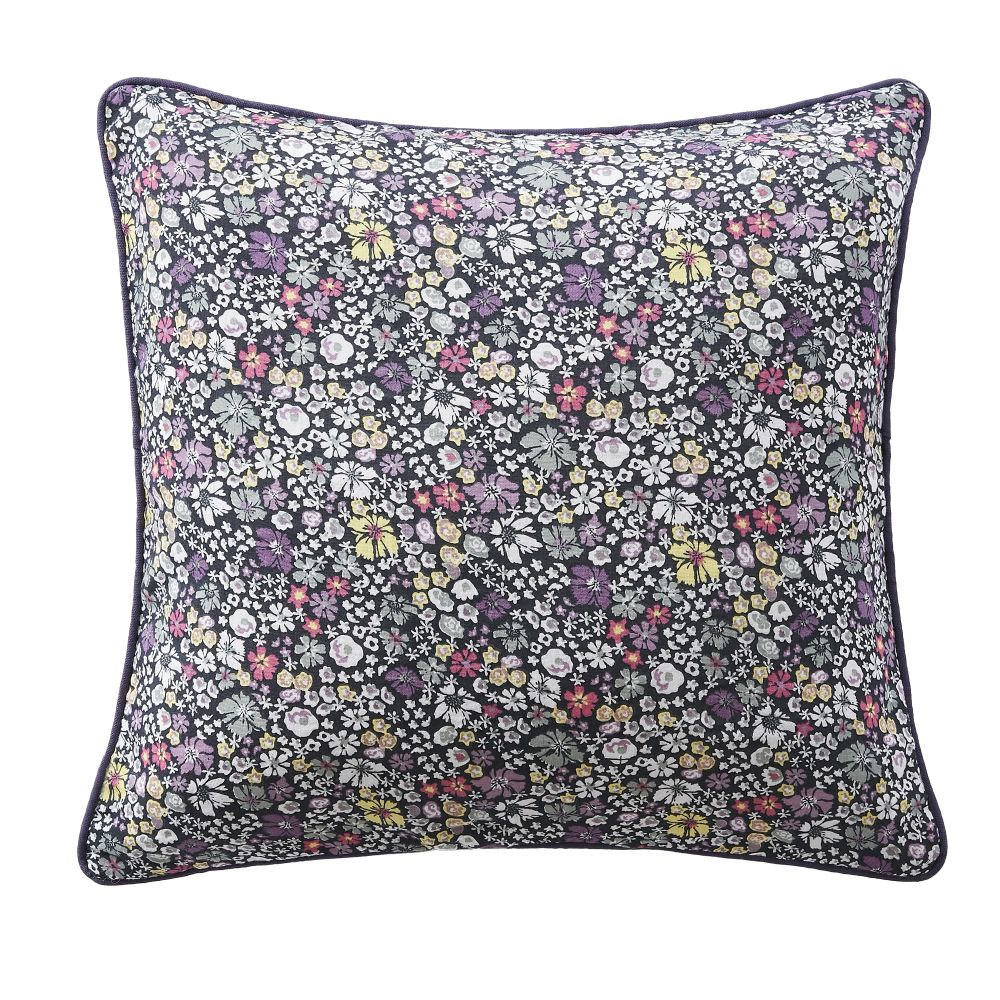 Coussin avec passepoil Gaze de Coton Melia Violet 45 x 45 cm
