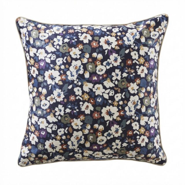 Coussin carré déhoussable Velours de Coton Margot Multicolore 50 x 50 cm