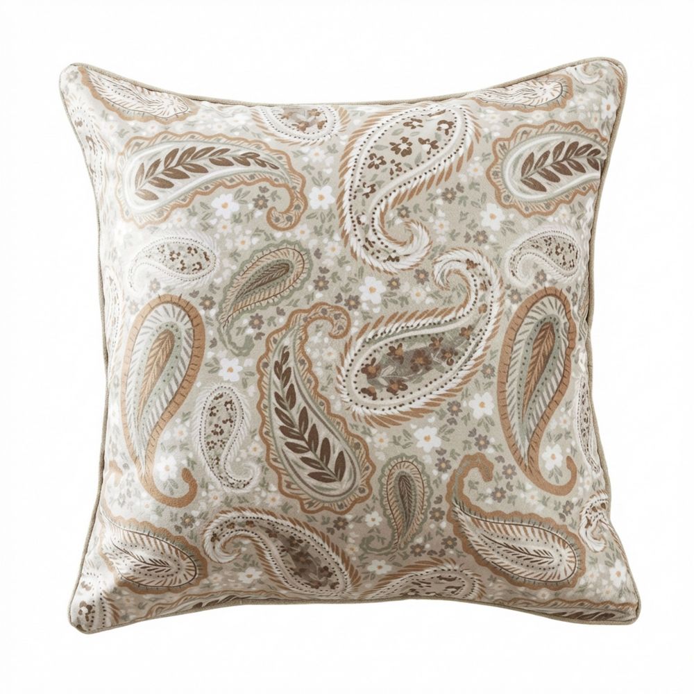 Coussin carré déhoussable Velours de Coton Valentine Multicolore 50 x 50 cm