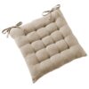 Coussin de chaise Gaze de Coton Terra Ficelle 40 x 40 cm