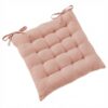 Coussin de chaise Gaze de Coton Terra Guimauve 40 x 40 cm