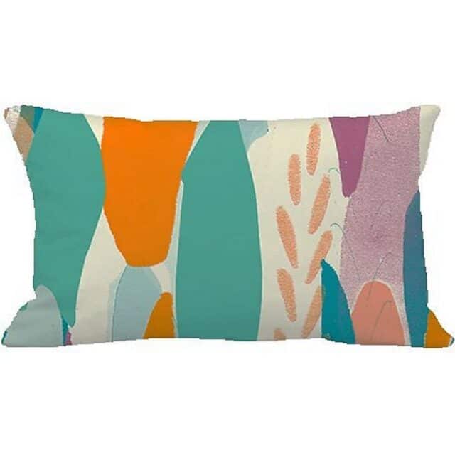 Coussin déco Coton Coquelicot Multicolore 30 x 50 cm