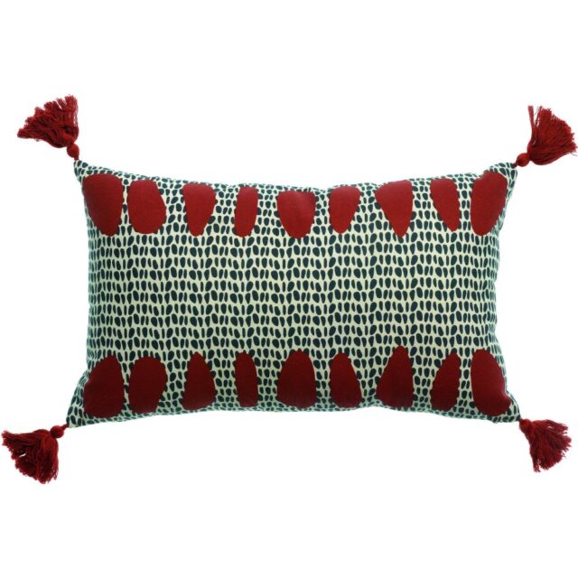 Coussin déco Coton Kaïma Beige 30 x 50 cm