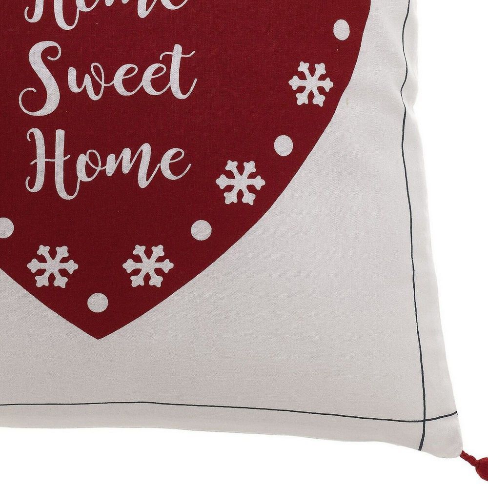Coussin déco Coton Sweet Home Blanc 30 x 50 cm — vue 2