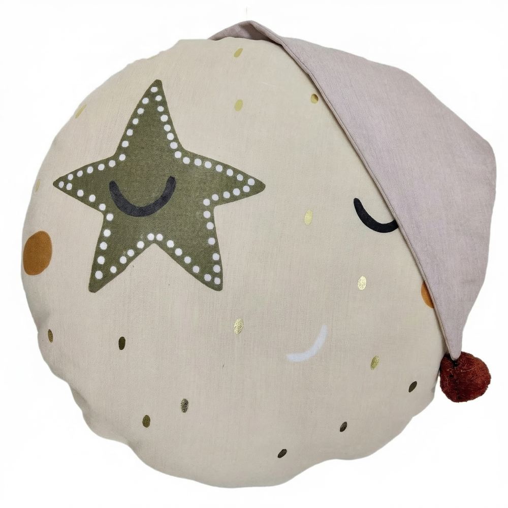 Coussin enfant rond 40 cm Coton Celestine Multicolore