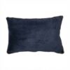 Coussin rectangulaire déhoussable Velours de Coton Bianca Minuit 40 x 60 cm