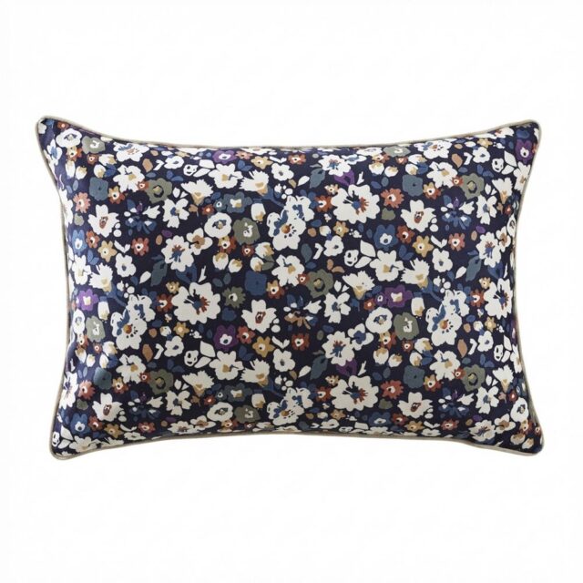 Coussin rectangulaire déhoussable Velours de Coton Margot Multicolore 40 x 60 cm