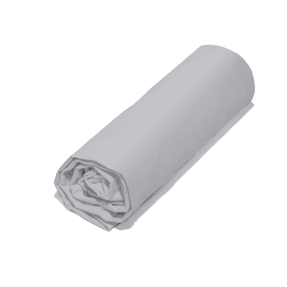 Drap housse 100% Coton Bio 57 fils Beige 90 x 200 cm — vue 5