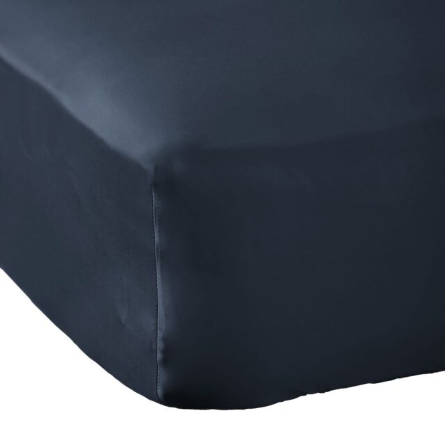Drap housse Bambou Minuit 140 x 190 cm