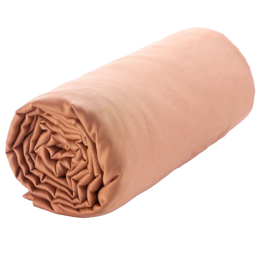 Drap housse Satin de Coton Rose 160 x 200 cm — vue 2