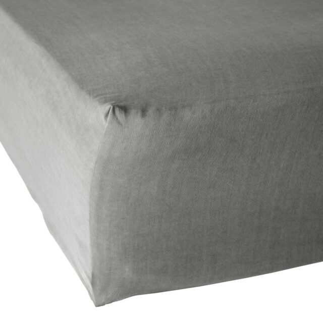 Drap housse Lyocell Granit 180 x 200 cm