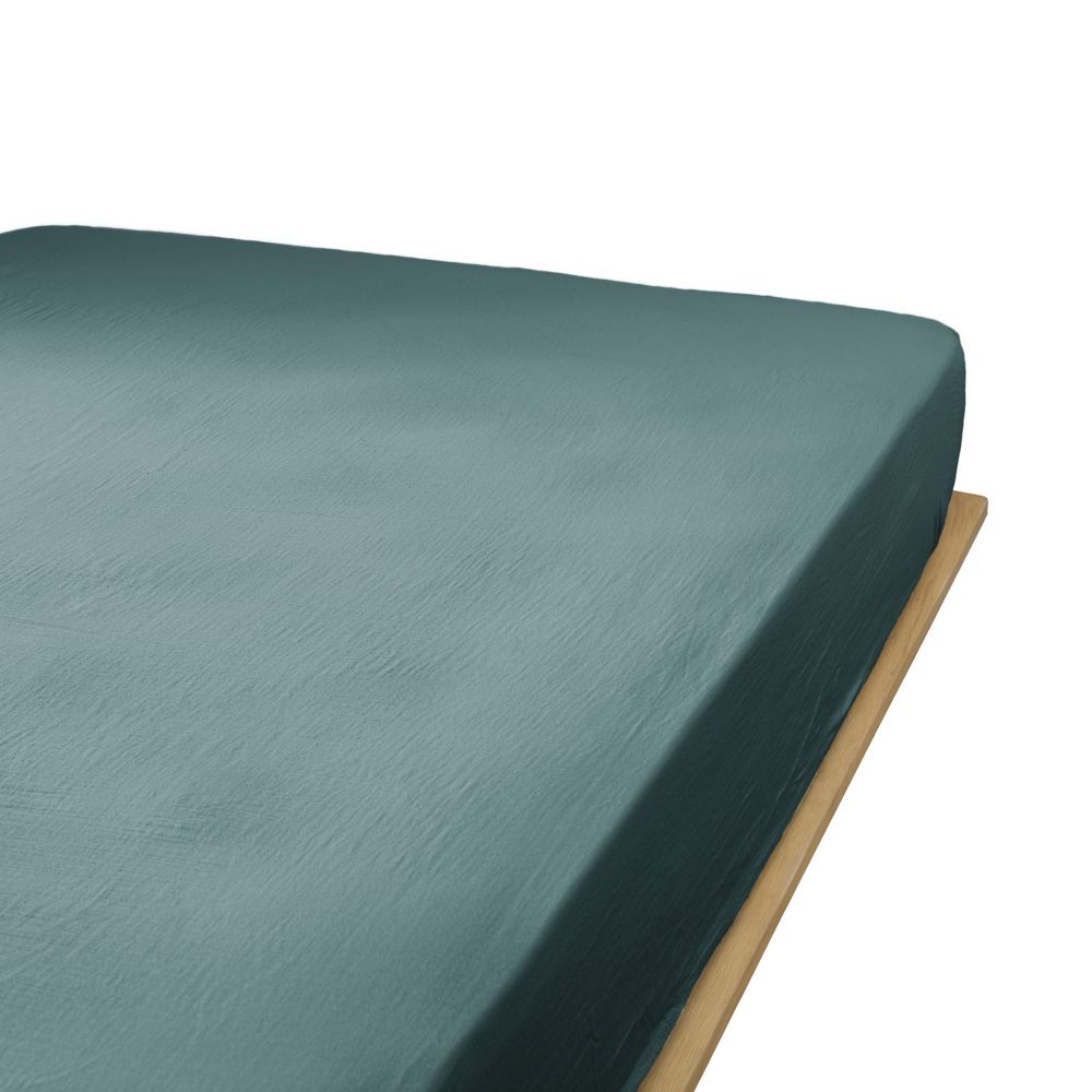 Drap housse en Gaze de coton Canard 90 x 190 cm — vue 2