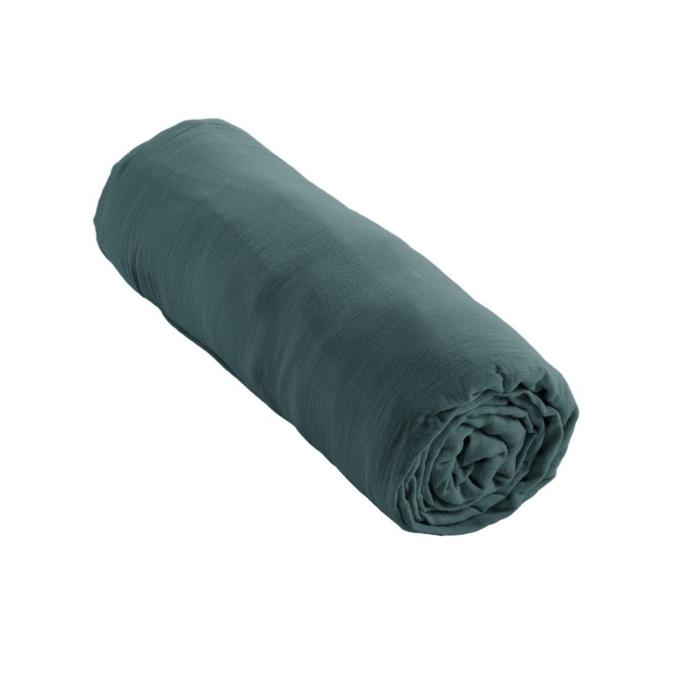 Drap housse en Gaze de coton Canard 90 x 190 cm — vue 3