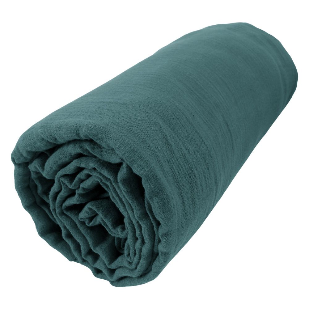 Drap housse en Gaze de coton Canard 90 x 190 cm — vue 4