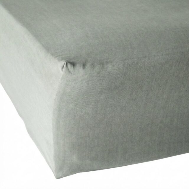 Drap housse Lyocell Gabrielle Lichen 90 x 190 cm