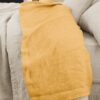 Drap plat Lin Français Miel Jaune 240 x 300 cm