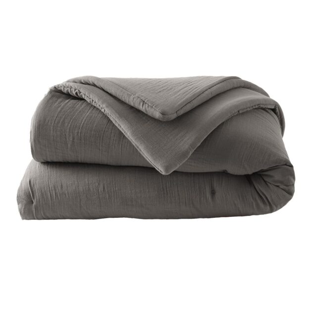 Edredon Gaze de Coton Granit 180 x 240 cm