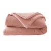 Edredon Gaze de Coton Rose Rose pêche 180 x 240 cm