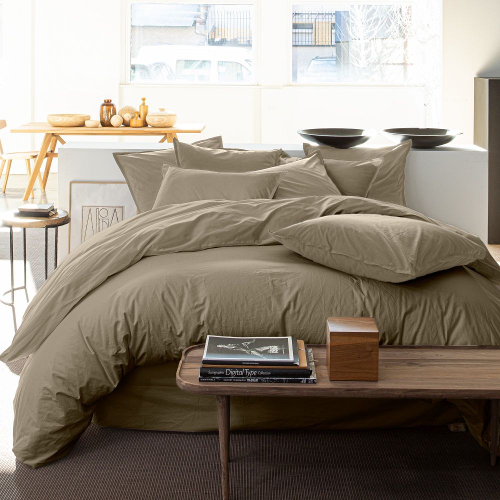 Housse de couette 100% Percale de Coton Lavé 80 fils Cèdre 220 x 240 cm — vue 6