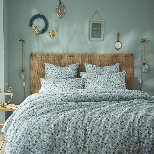 Housse de couette Gaze de Coton Magui Bleu 140 x 200 cm