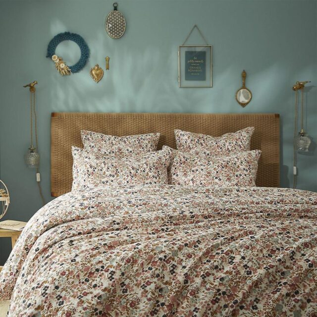Housse de couette Gaze de Coton Nora Naturel 140 x 200 cm