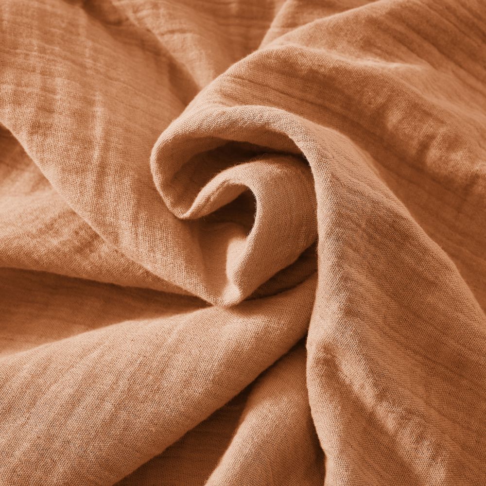 Housse de couette Gaze de Coton Terra Abricot 140 x 200 cm — vue 3