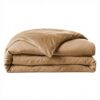 Housse de couette Lyocell Gabrielle Camel 140 x 200 cm