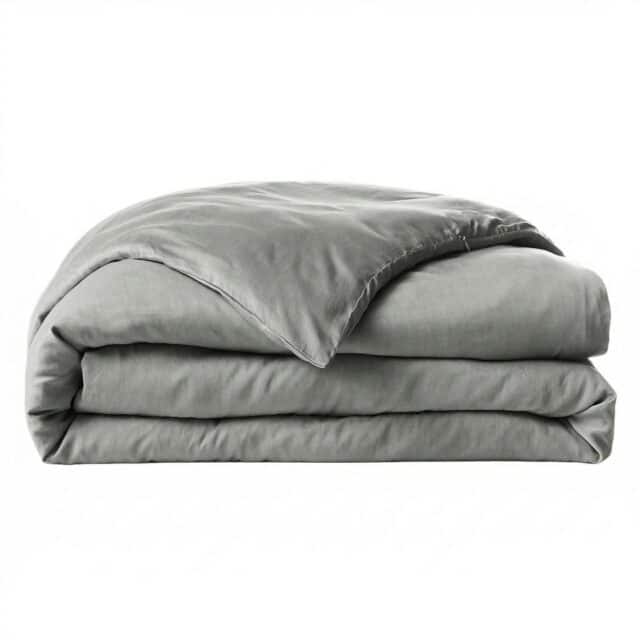 Housse de couette Lyocell Gabrielle Granit 140 x 200 cm