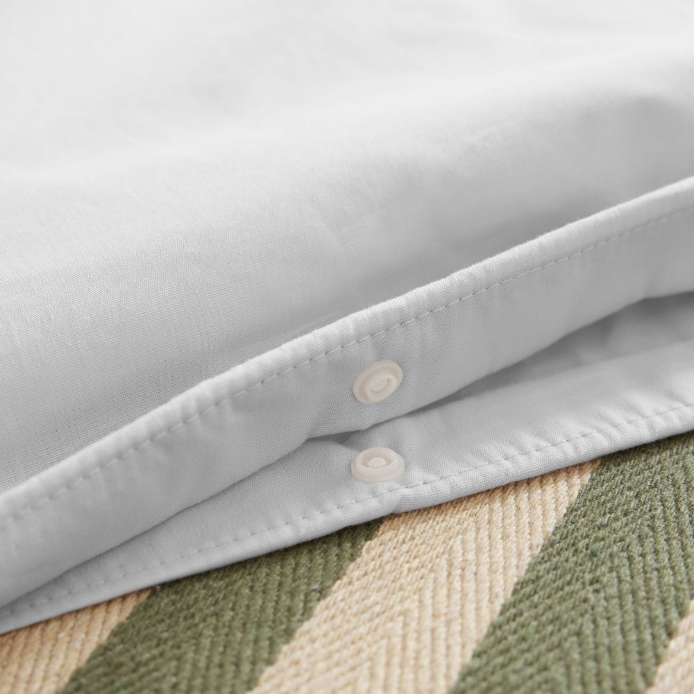Housse de couette Percale de Coton Neige 140 x 200 cm — vue 3