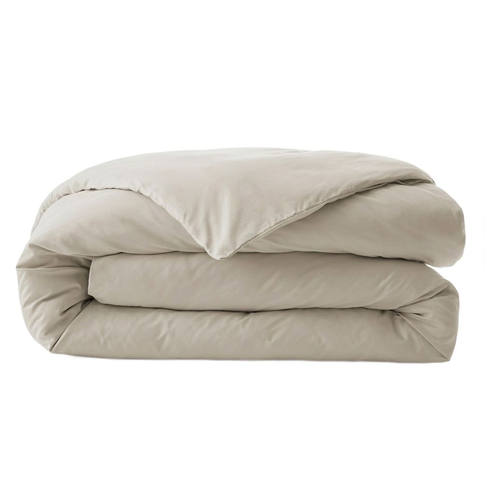 Housse de couette Percale de Coton Sable 140 x 200 cm — vue 2