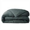 Housse de couette Lin Rosalie Ardoise 200 x 200 cm
