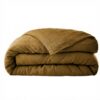 Housse de couette Lin Rosalie Caramel 200 x 200 cm