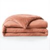 Housse de couette Lyocell Gabrielle Terracotta 200 x 200 cm