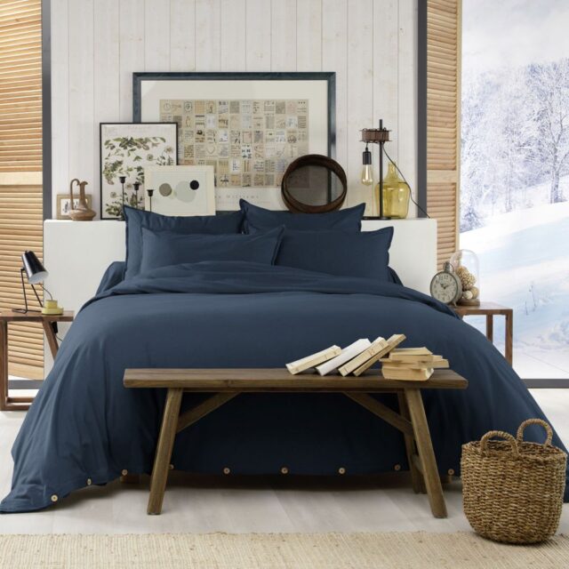 Housse de couette Flanelle de Coton Nuit 200 x 200 cm