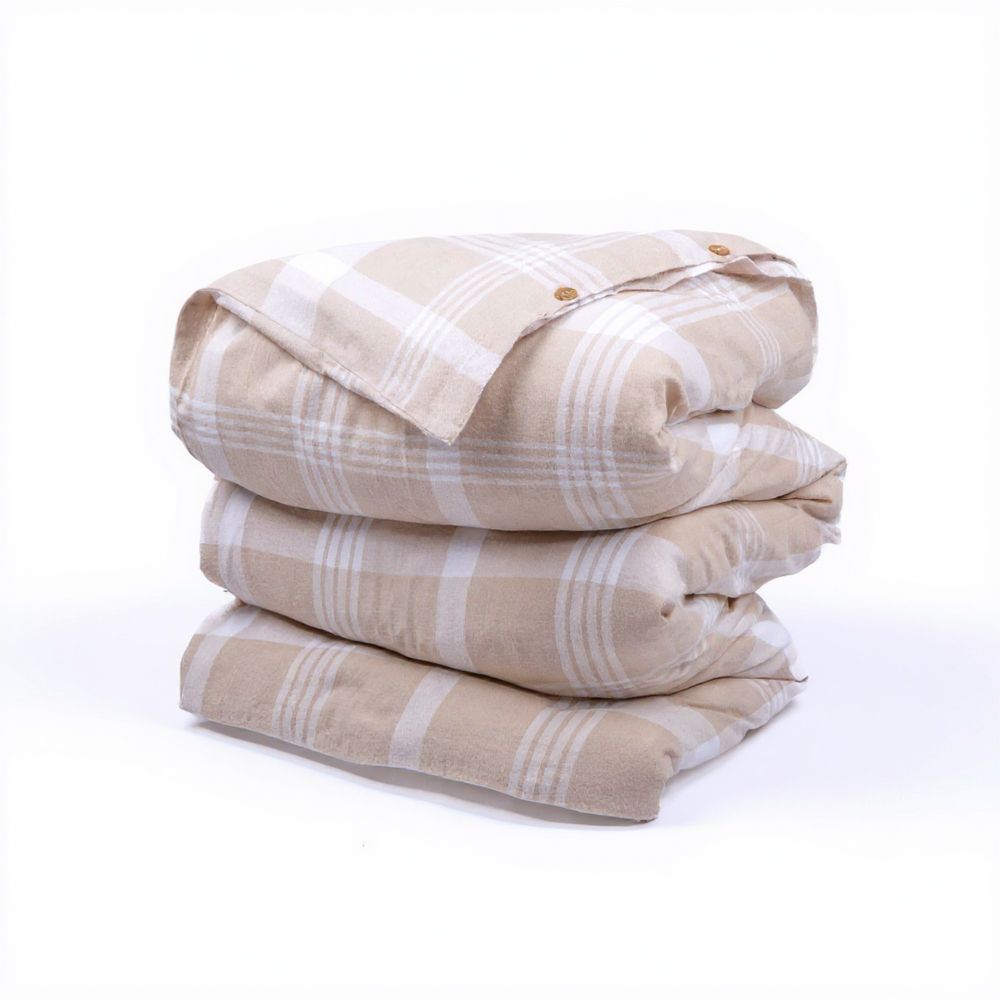 Housse de couette Flanelle de Coton Serena Multicolore 220 x 240 cm — vue 2