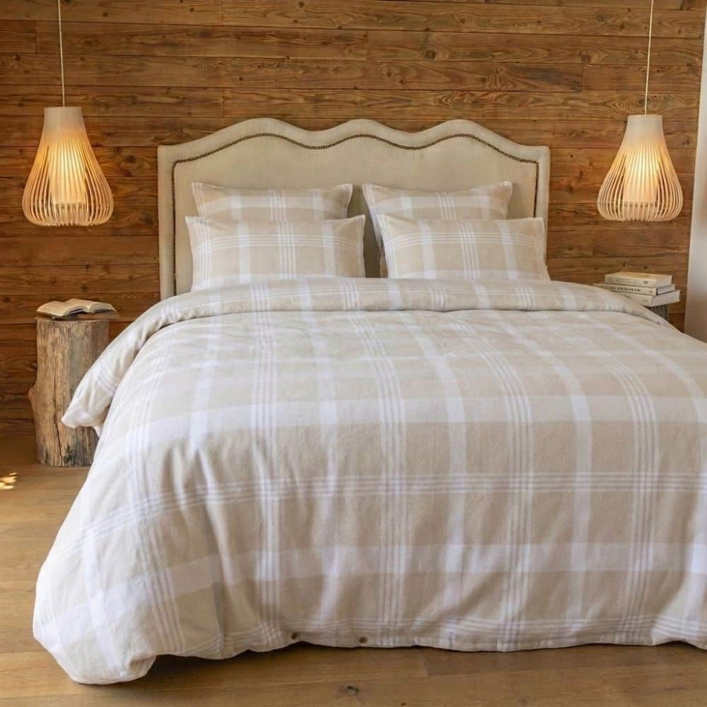 Housse de couette Flanelle de Coton Serena Multicolore 220 x 240 cm