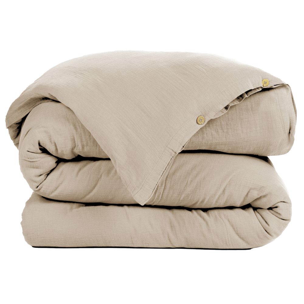Housse de couette Gaze de Coton Terra Ficelle 220 x 240 cm — vue 2