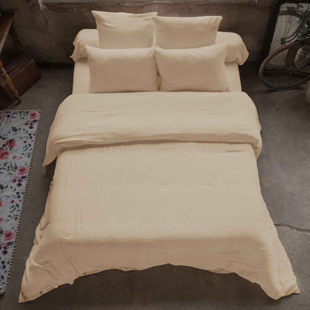 Housse de couette Gaze de Coton Terra Ficelle 220 x 240 cm