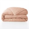Housse de couette Lin Rosalie Vieux Rose 220 x 240 cm